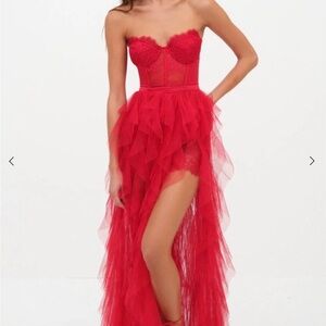 For love and lemons bustier gown new with tags